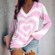 thumbnail image 1 of Xuyuer Valentines Women's Long Sleeve Tunic Tops Fall Shirts to Wear with Leggings Loose Fit Dressy V-Neck Blouse S-XXL, 1 of 5