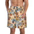 thumbnail image 1 of Fotbe Camp Badge Trajes de Baño Estampados para Hombre, Shorts de Verano de Secado Rápido, Ropa de Playa, Bañadores-3X-Large, 1 of 6