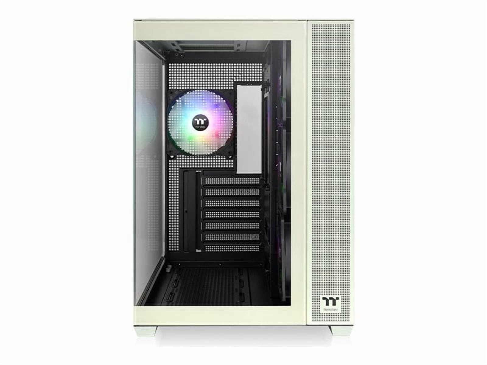 Thermaltake View 380 TG ARGB Matcha Green ATX Case; 4x120mm ARGB Fans Included; Supports Hidden-Connector Motherboard; Front & Side Dual Tempered Glass Panel; CA-1Z2-00M1WN-00; 3 Year Warranty