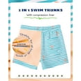 thumbnail image 7 of SURF CUZ Boys Swim Trunks with Boxer Brief Liner Toddler Boy Stretch Swimsuit Shorts Quick Dry Swimming Trunks Bathing Suit, 7 of 7
