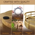 thumbnail image 4 of czcpp-Farmhouse Oak 12" Lazy Susan Turntable Organizer for Cabinet, Round Wooden Lazy Susan Organization and Storage for Dining Table, Pantry, Kitchen, Countertop, Cupboard,Home Decor, 4 of 4