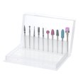 thumbnail image 2 of Juego de brocas para uñas de 10 piezas con caja de almacenamiento de plástico para uñas TFixol Brocas para uñas, 2 of 7
