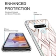 thumbnail image 2 of LG Stylo 6 Case, KAESAR Hybrid Bling Glitter Sparkle Diamond Rhombus Marble Graphic Fashion Cute Colorful Skin Cover Shockproof Case for LG Stylo 6, 2 of 5