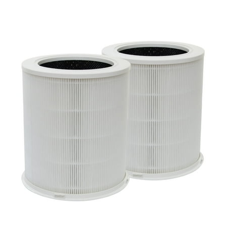 PUREBURG 2-Pack True HEPA Filters Compatible with Dr.J AP401 AP402 Air Purifiers,H13 4-Stage Filtration Activated carbon 2-IN-1 Air Clean Dust VOCs Odor PM2.5 Smoke