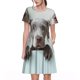 thumbnail image 1 of Disketp Adorable Puppy Portrait para Vestido de Manga Corta para Mujeres, Vestidos de Verano para Mujeres, Casual y Holgado para la Playa, 1 of 6