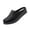 Black, variant on Womens Loafers Slip On Mules with Floral Embossing Comfortable Casual Work Shoes Faux Faux Leather Non Slip Wedge Heel Backless Purple,Size 6