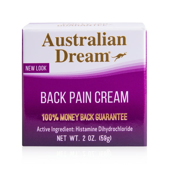 Australian Dream Back Pain Cream - for Neck, Body, Muscle Aches, or Back Pain - 2 oz Jar