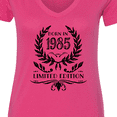 thumbnail image 4 of Inktastic Born in 1985 Limited Edition Women's V-Neck T-Shirt, 4 of 5