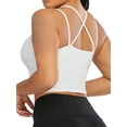 thumbnail image 2 of FOCUSSEXY Padded Sports Bra for Women Ladies Summer Tank Top Bra Vest Crop Top Sleeveless Tank Tops Cami Summer vest Crop Top Workout Yoga Bra, 2 of 7