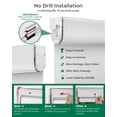 thumbnail image 2 of Allesin Motorized Blinds No Drill Automatic Roller Shades with Remote | Rental-friendly & Easy Install Smart Electric Blackout Window Blinds for Apartment, Snow-Jacquard 28x72, 2 of 8
