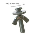 thumbnail image 2 of HONMEET 20 Sets Iron Fixing Screws with Gaskets for Bird Cage Accessories Hardware Repair Kit, 2 of 5