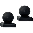 thumbnail image 2 of ALEKO Medium Cap for Driveway Gate Post - 2.5 x 2.5 Inches - Black - Lot of 2, 2 of 6