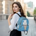 thumbnail image 6 of FORMRS Mini Backpack Purse for Women Travel Daypack Casual Shoulder Bag, Ice Cream Cat, 6 of 7