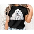 thumbnail image 2 of Cute Mama Polar Bear and Cubs Family Mom Gift Women Wife T-Shirt Mom Mother Bear Cubs Birthday Holiday Presents Tshirt, 2 of 10