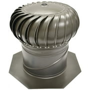 GAF Master Flow GIC12WW Internal Braced Rotary Turbine Ventilator, 12 in, Steel, Galvanized