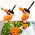 thumbnail image 3 of 1pc Multi-Functional Rotary Vegetable Fruit Cutter - Kitchen Essential for Restaurant and Home - Slicing, Carving, Engraving, Peeling, and Spiralizing Vegetables and Fruits with Ease, 3 of 5