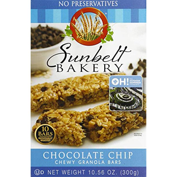 Sunbelt Bakery Chocolate Chip Chewy Granola Bars, 1.1 OZ, 80 Count (8