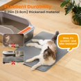thumbnail image 4 of Alfombrilla de arena para gatos Petinstinct extra grande en forma de panal gris XL, 4 of 8