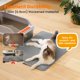 thumbnail image 4 of Alfombrilla de arena para gatos Petinstinct extra grande en forma de panal gris XL, 4 of 8