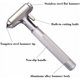 thumbnail image 2 of Martillo de seguridad de metal con rompeventanas y cortador de cinturón de seguridad, herramienta de rescate de emergencia de aleación de aluminio para automóvil (1 unidad) 7,5 x 17 cm,, 2 of 5