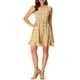 thumbnail image 2 of INSPIRE CHIC Vestido Casual A-Line Sin Mangas con Estampado Floral en V Amarillo L, 2 of 7