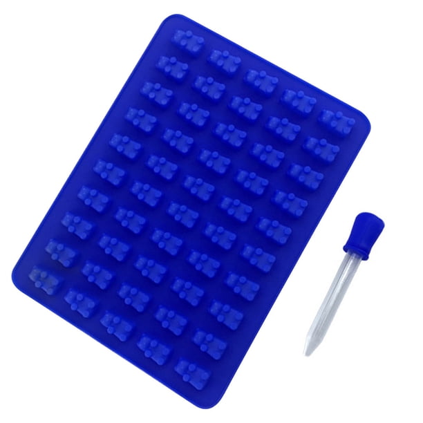 Molde para Fondant, fabricante de cubitos de hielo de Chocolate, herramienta antiadherente para hacer pasteles, molde de silicona para hornear Herramientas y accesorios para hornear azul oscuro Bewildely HA001621-07