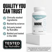 Nutrabio Immune- Immune Support Supplement- Immunity Supplement- 90 Vegetable Capsules