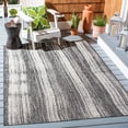 thumbnail image 3 of SAFAVIEH Courtyard John Striped Indoor/Outdoor Area Rug, Black/Grey, 5'5" x 7'7", 3 of 10