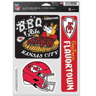 Red Stacked KC - Kansas City Chiefs Vinyl Die-Cut Sticker