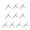 Specification 23, variant on MOMOJIA 10pcs 3 Way Swivels Rotating Crossline Swivels Saltwater Fishing Rolling Swivels
