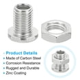 thumbnail image 3 of Uxcell M8x13mm Hex Bolts and Nuts Kit, 20 Set Fine Thread Hollow Screws Assortment Hexagon Head, 3 of 5