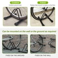 thumbnail image 6 of Heavy Duty Adjustable Bike Floor Stand, Freestanding & Wall Mounted for Mountain, Road, Snow Bikes, Indoor/Outdoor Storage, Includes 10 Reflective Stripes, 6 of 6