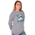 thumbnail image 5 of Retro Betty Boop Maine State Outline Women's Long Sleeve T Shirt Brisco Brands S, 5 of 6