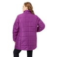 thumbnail image 5 of Roaman's Women's Plus Size Classic-Length Puffer Jacket With Hood Winter Coat, 5 of 6