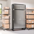 thumbnail image 4 of Seville Classics UltraHD Double Door Stacking Top Cabinet, Graphite, 48" W x 18" D x 18.5" H, 4 of 4