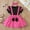 hwj# Hot Pink19, variant on Girls Baby Toddler Romper Dress Long Sleeve Smocked Ruffles Polka Dot Ruffled Cute Bow Bodysuits With Headband 2 Piece Fashionable Elegant Cozy Summer Set,Hot Pink,18-24 Months