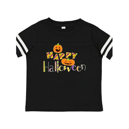 

Inktastic Happy Halloween- decorated letters with dancing pumpkins Gift Toddler Boy or Toddler Girl T-Shirt