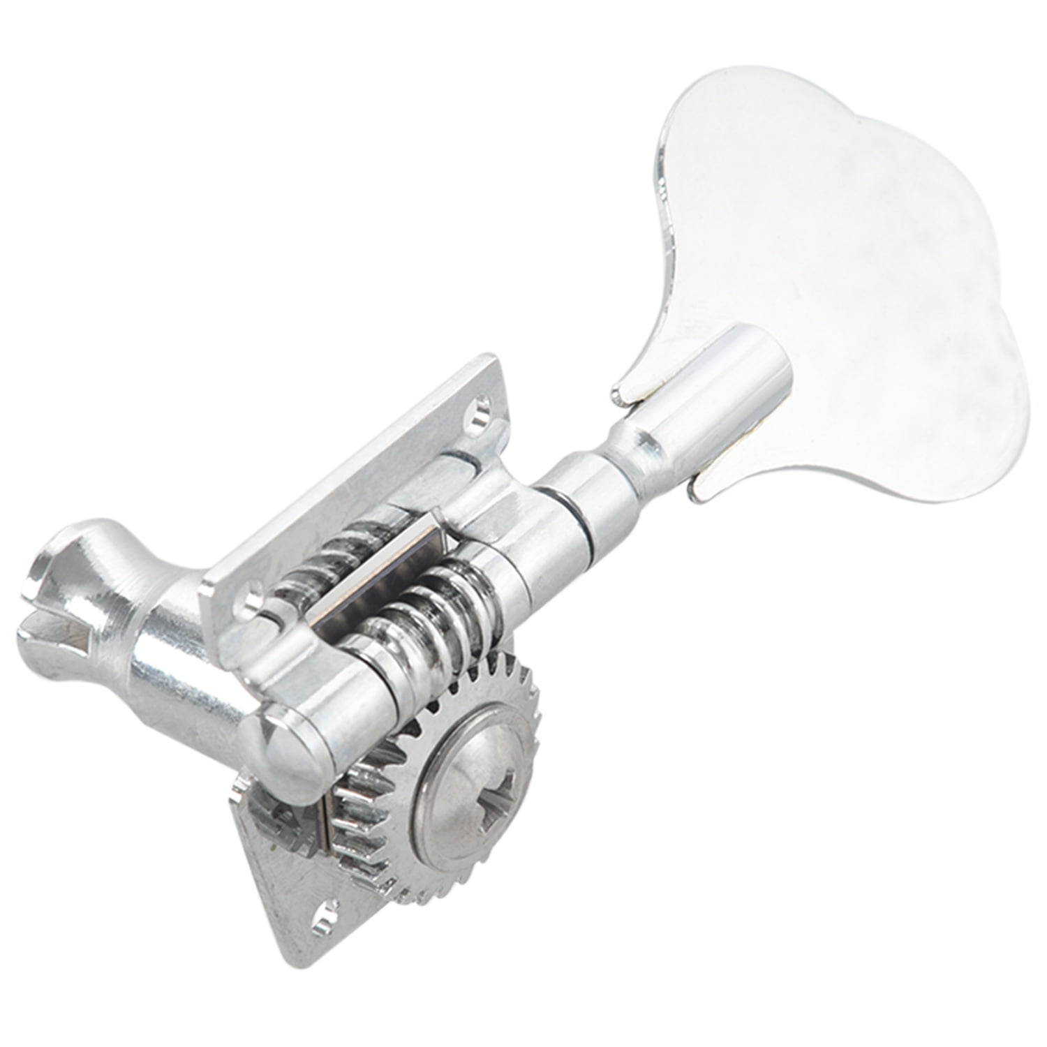 10Pcs Vintage Open Bass Guitar Tuning Keys Pegs Machine Heads Tuners - 5Pcs Silver & 5Pcs Black