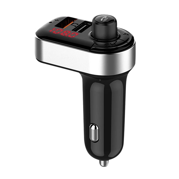 Pisexur Electrónica para Hombres Adaptador USB para Auto Kit Inalámbrico Bluetooth QC3.1 Cargador USB Rápido Transmisor FM Bluetooth Electrónica para Niños, Organizador de Electrónica