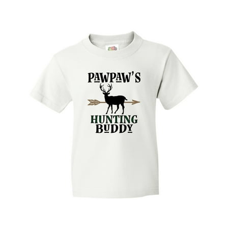 Inktastic Pawpaw Hunting Buddy Bow Hunter Youth T-Shirt