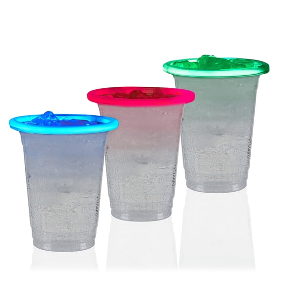 True Glow Stick Plastic Cups, Beer Pong Cups, Party Cups, 16 oz, Set of 20