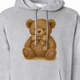 thumbnail image 3 of Inktastic Vintage Teddy Bear with Patch Adult Hoodie Sweatshirt, 3 of 4