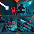 thumbnail image 6 of Creepy Cartoon Design Halloween Banner Spooky Graveyard Scene Decorative Elements for Halloween Party Scary Event Haunted House, 6 of 9