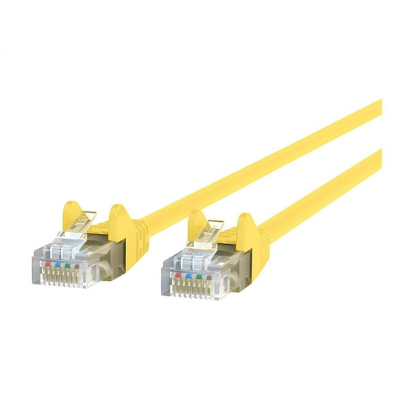 Belkin High Performance - Patch cable - RJ-45 (M) to RJ-45 (M) - 2 ft - UTP - CAT 6 - molded, snagless - yellow - for Omniview SMB 1x16, SMB 1x8; OmniView SMB CAT5 KVM Switch