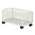 thumbnail image 4 of Organizador rodante debajo del escritorio, carrito de almacenamiento con ruedas, pequeño carrito utilitario, organizador de archivos colgante de malla Blanco, 4 of 8