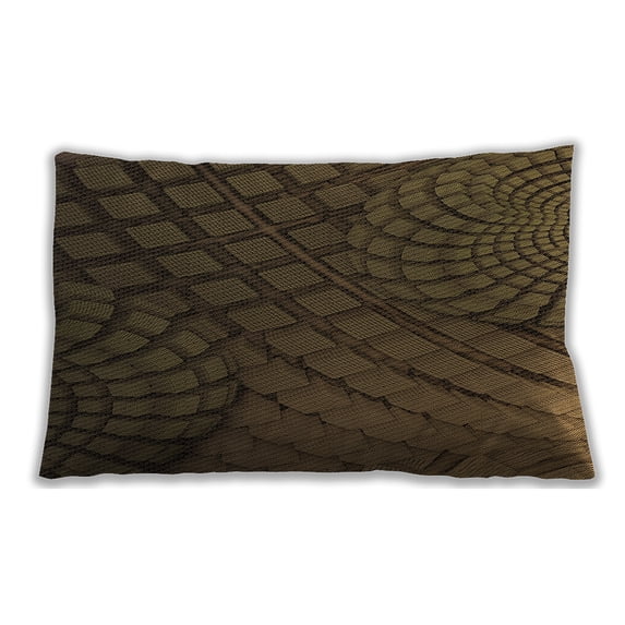 Ahgly Company Outdoor Rectangular Contemporary Lumbar Throw Pillow, 13 inch by 19 inch