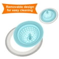 thumbnail image 4 of Uxcell Silicone Sink Strainer, 2Pack Kitchen Sink Drain Strainer Stopper, 4.4" Blue, 4 of 6