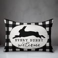 thumbnail image 2 of Creative Products Buffalo Check Every Bunny Welcome 14x20 Spun Poly Pillow, 2 of 2