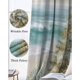 thumbnail image 6 of Coastal Beach Blackout Curtains for Bedroom - 84 Inch Long Light Blocking 2 Panels Set, Summer Ocean Wave Starfish Coral Trees Thermal Insulated Living Room Drapes Grommet Window Curtains 52"x84", 6 of 8