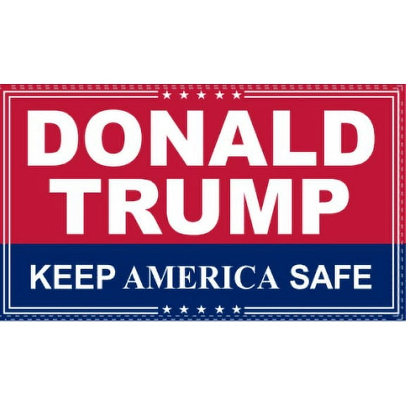 Donald Trump Keep America Safe 3'x5' Flag